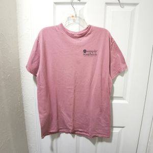 2/$15 Simply Southern womens t-shirt size L
